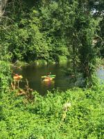 Kayaks on the Farmington River