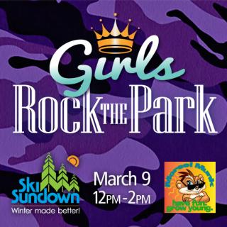 Purple Girls Rock the Park logo