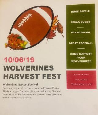 Wolverines Harvest Fest Flyer