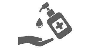 image of hand with soap or sanitizer